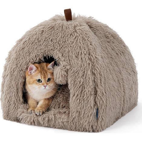 Lit Grotte Chat Igloo - Maison Chat Moelleuse, 40x40cm (1/5)