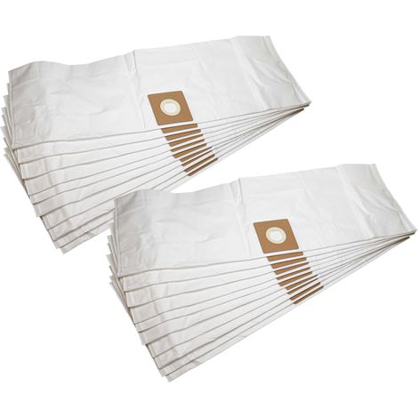 vhbw 20x sacchetto sostituisce Kärcher 6.904-123 per aspirapolvere - in microfibra, 38cm x 32cm, bianco (1/4)