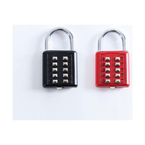 2 Pièces 5-Digit Cadenas à Combinaison,Bouton Combinaison Cadenas De Sécurité,Cadenas Antirouille,Cadenas En Alliage De Zinc,pour Écoles,Casiers De Gym,Garages,Portes,Armoires à Boucles Etcasi (1/3)