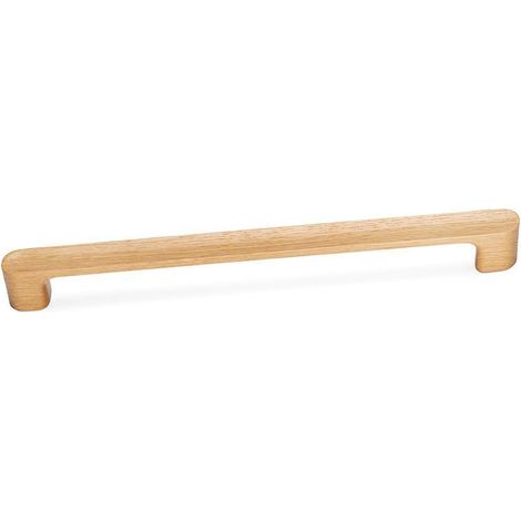 tirador de mueble luv wood. madera. roble. longitud 418,5mm - viefe