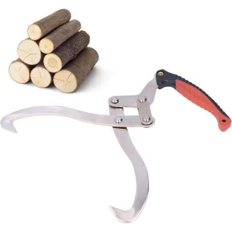 Crochet à bûches pour bois abattu, pinces à bûches pour outils forestiers, pinces à bûches, griffe de jardin, grappin à bûches, outils forestiers (1/5)
