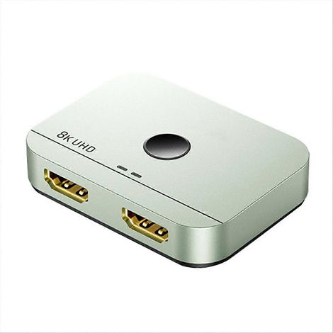 Commutateur compatible 8K 60 Hz / 4K 120 Hz bidirectionnel 2 entrées / 1 sortie pour PC, ordinateur portable, moniteurs et TV. (1/5)