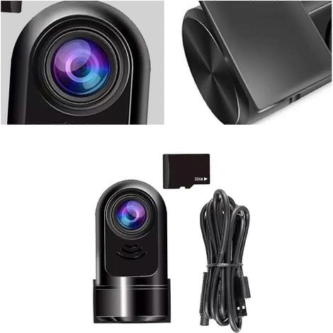 Mini caméra embarquée ADAS rotative à 360° HD 1080p pour voitures (neuve) (1/5)