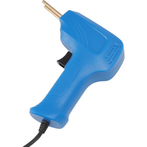 Kit de réparation portable multifonctionnel pour soudeuse plastique avec agrafeuse à chaud, machine à souder le plastique, prise UE bleue 220 V (1/5)