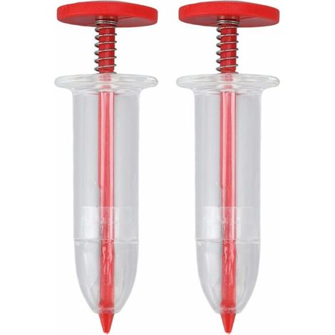 Semoir manuel pour jardinage – 2 pièces, distributeur de graines compact et précis pour semis horticoles