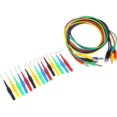 P1920 Klemmen-zu-Bananenstecker-Prüfleitung mit Prüfspitzen-Set Anschluss an 4-mm-Bananenstecker für elektrische Prüfungen (1/5)