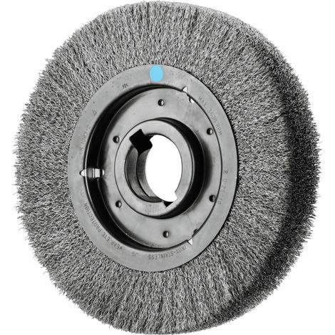 PFERD Rundbürste breit ungezopft RBU Ø250x48xvariable Bohrung Edelstahl-Draht-Ø0,30 Schleifbock (1/5)
