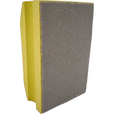 Diamwood Cale à Poncer Manuelle Diamantée avec Grain 400 - Taille 90 x 55 mm - Pour Granit, Marbre, Grès Cérame, Verre - Jaune - Flexibilité Optimale (1/2)