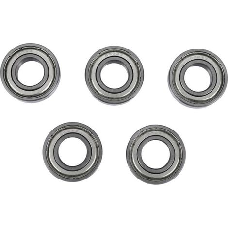 6002Z Roulements à Billes MéTalliques BlindéS 15 X 32 9 Mm 5 PièCes, Argent (1/4)