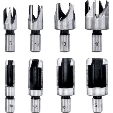 8Pcs Bois Coupe-Pince Droite/Conique Type De Griffe Mèches (1/5)