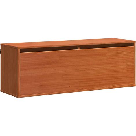 Maison Exclusive - Wandschrank Wachsbraun 100 x 30 x 35 cm Massiv