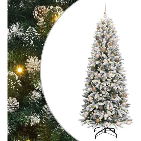 Albero di Natale artificiale Bianco 210 cm vidaXL (1/5)