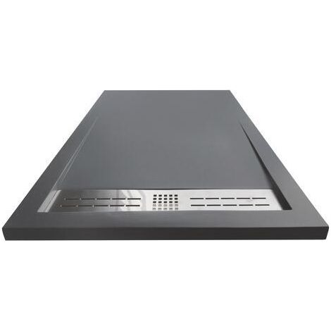 Receveur de Douche Résine de Synthèse kori gris anthracite 90x140 - Elmer