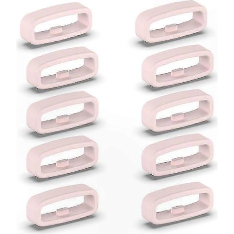 Anneaux de maintien en silicone pour bracelets de 18 mm, 20 mm et 22 mm, sangles de fixation pour un maintien sûr (22 mm rose) (1/5)