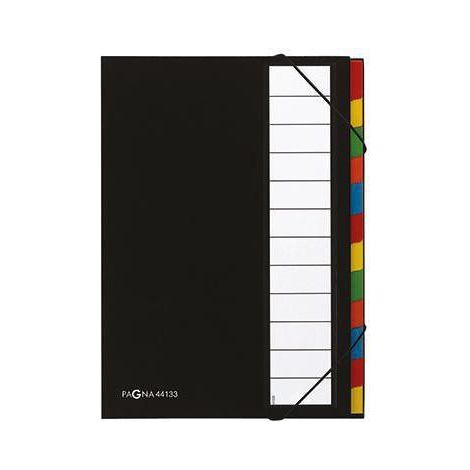PAGNA Ordnungsmappe Deskorganizer 44133-04 DIN A4 12Fächer schwarz (1/5)