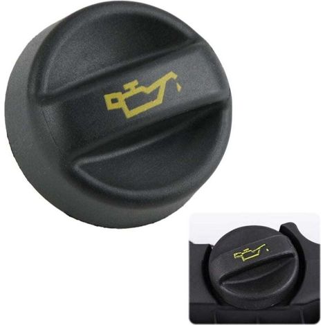 Bouchon de remplissage d'huile moteur pour C2 C3 C4 Xsara Peu-geot 207 208 301 308 508 2008 3008 5008 - Pièce de rechange de qualité supérieure (Référence OEM - 9670015080 1180S5 9674157180) (1/4)