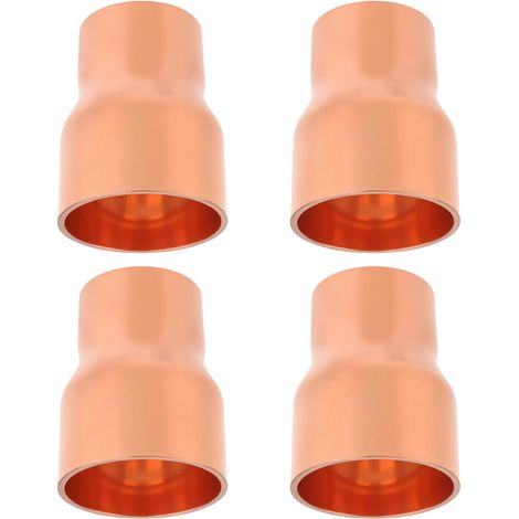 Raccord Réducteur en Cuivre 7/8 po à 3/4 po à Souder Sans Plomb Lot de 4 pour Eau hvac Réfrigération (1/5)