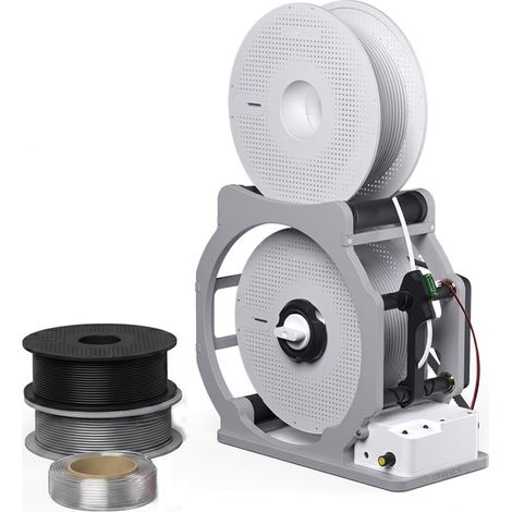 Enrouleur Filament 3D Industriel Électrique, Rebobineur Automatique Intelligent avec Démarrage et Arrêt Automatiques pour Bobines 1 kg Enroulement Propre Sans Emmêlement pour PLA PETG ABS TPU Nylon (1/5)