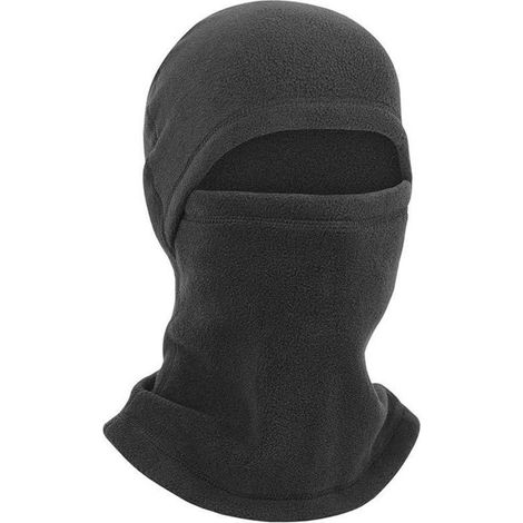 Cagoule d'hiver, cache-cou épais à capuche, protection faciale en polaire pour les sports de plein air (patinage, course à pied, moto) (1/5)