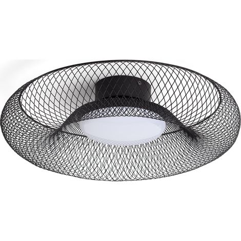 LED-Deckenleuchte 18W Metall CCT Wählbar Zeiryn M Schwarz (1/5)
