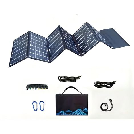 Chargeur solaire Portable pliable 30W 5V, avec deux sorties USB, adaptateur 8 en 1 étanche IP68, d'urgence (1/5)