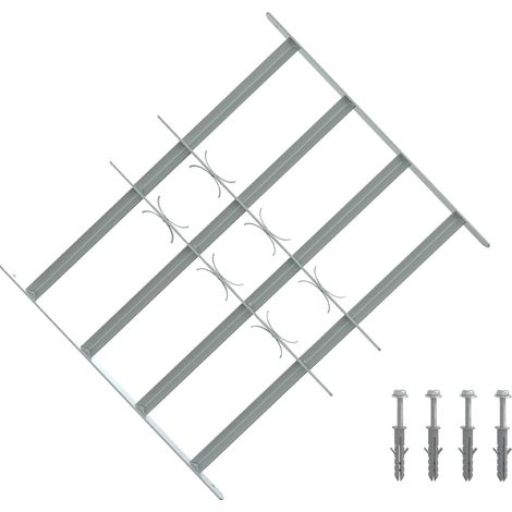 vidaXL Griglia di sicurezza per finestre con 4 barre trasversali