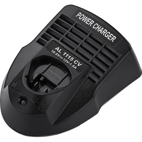 Chargeur de batterie Li-ion Al1115cv de remplacement pour outils électriques Bosch 10,8V 12V, compatible avec perceuses et visseuses, adaptateur US, charge rapide, sécurité intégrée (1/4)