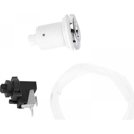 Interruptor de botón neumático para spa, botón neumático para piscina, interruptores de botón pulsador de encendido/apagado, juego de interruptores para equipos de piscina, kits de bañera para herrami
