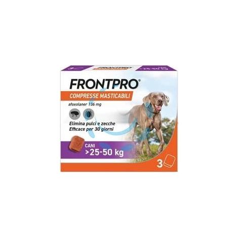 FRONTPRO COMPRESSE MASTICABILI PER CANI KG.25-50 - confezione 3 compresse