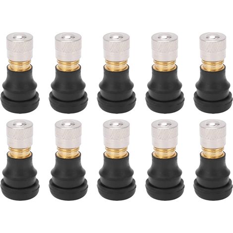 Confezione da 10 valvole tubeless per monopattino elettrico, valvola a vuoto per pneumatici tubeless, lunghezza 2 cm, compatibile con M365 Pro (1/5)