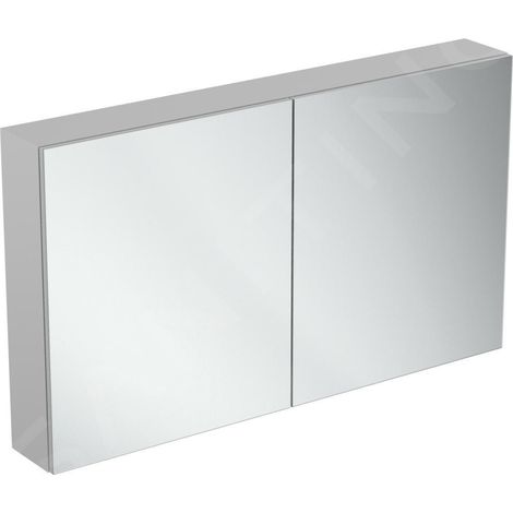 Ideal Standard Mirror&Light - Armoire de toilette avec éclairage LED et prise, 1200x700 mm, aluminium T3499AL (1/5)