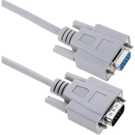 BeMatik - Cable serie con conector DB9 macho a hembra de 1.8m