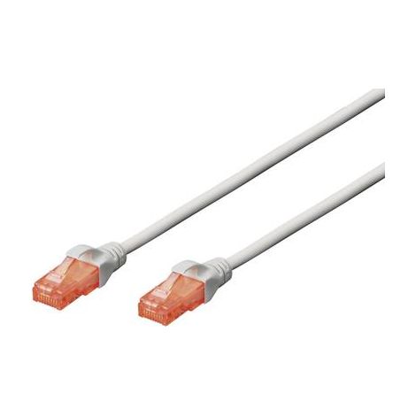 Digitus DK-1612-020 RJ45 Câble réseau, câble patch CAT 6 U/UTP 2.00 m gris avec cliquet d'encastreme (1/2)