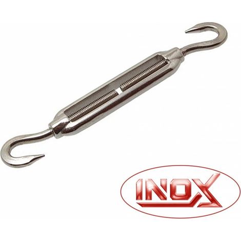 Tendeur crochet-crochet - Inox A4 d10mm - Boîte de 5