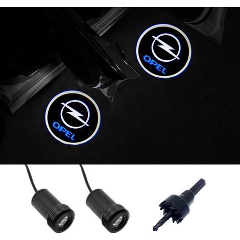 (Pour éclairage Opel) Lot de 2 éclairages LED de bienvenue pour portières de voiture, compatibles avec Opel Astra, Vectra, Insignia, Antara, Meriva, Zafira. Accessoires auto et éclairage pour véhicule (1/5)