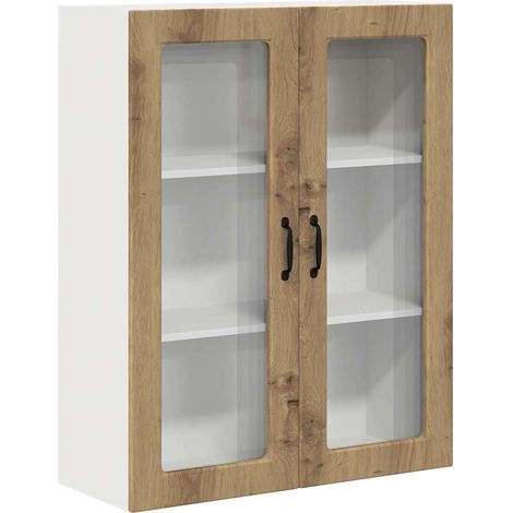 Meuble mural de cuisine,Armoire de cuisine Chêne artisanal 80 x 31 x 100 cm CFW84948 (1/5)