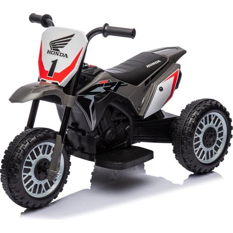 Triciclo eléctrico Honda CRF450 con sonido, color gris. (1/5)