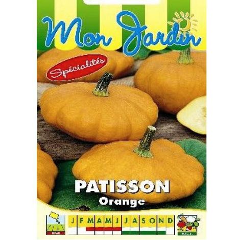 Patisson orange le sachet de 8  10 graines (1g) (1/2)