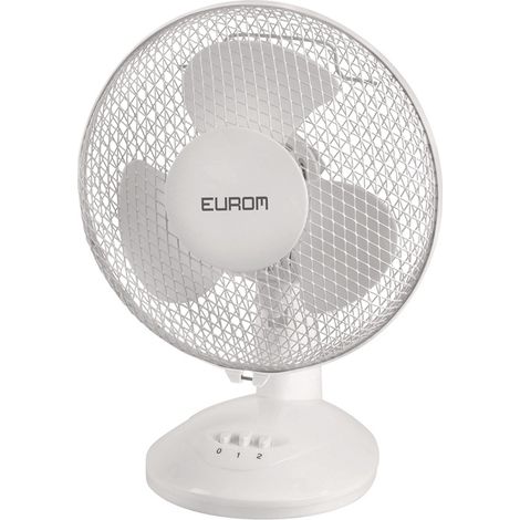 EUROM Tischventilator Höhe 355 mm220-240 V50 Hz 25 W Weiß