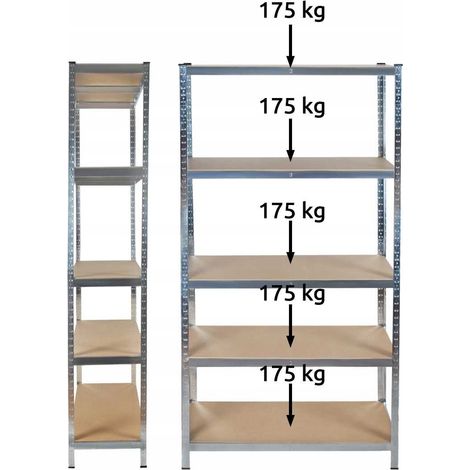 Estantería de almacenamiento de 180x90x40 cm - 5 estantes (1/5)