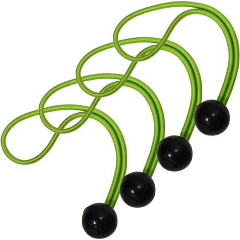 Tendeur avec Boule [20 cm d'Elastique] [Pack de 10 Tendeurs] - Idéal pour Transporter des Tapis de Yoga (1/4)