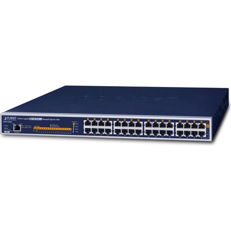 PLANET UPOE-1600G switch Gestionado Gigabit Ethernet (10/100/1000) Energía sobre Ethernet (PoE) 1U Azul