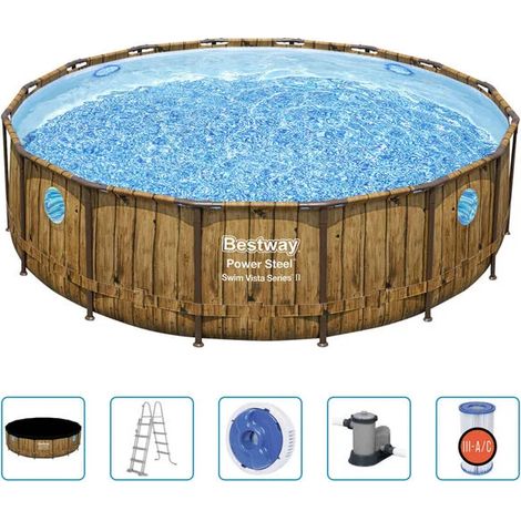 Ensemble de piscine Bestway Power Steel 488x122 cm (1/5)