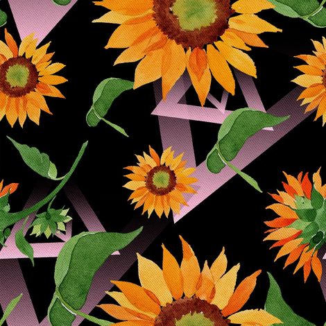 Outdoor dekostoffe oxford - Motiv Sonnenblumen I DX251 (1/5)