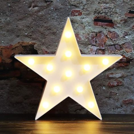 Lampe LED avec éclairage mural, batterie de bureau, lampe de table pour enfants, bébés, filles, cadeaux, chambre d'enfant, décoration murale (blanc) (1/4)