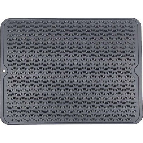 tapis De Schage Pour La Cuisine, Tapis Egouttoir Vaisselle, Tapis De Schage En Silicone Cologique, Rsistant  La Chaleur, Antidrapant Et Va Au Lave (1/5)