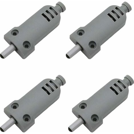 Lot de 4 amortisseurs de porte de meuble en plastique Touch Latch fermeture buffer pour portes d'armoire Case Drawer Charnière Push to Open System, anticollision, amortissement des chocs (1/4)