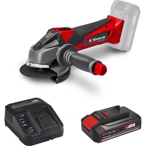 Einhell 18V Angle Grinder 115mm Cordlesss Power X Change+ 2.5AH Li-ion Battery (1/5)