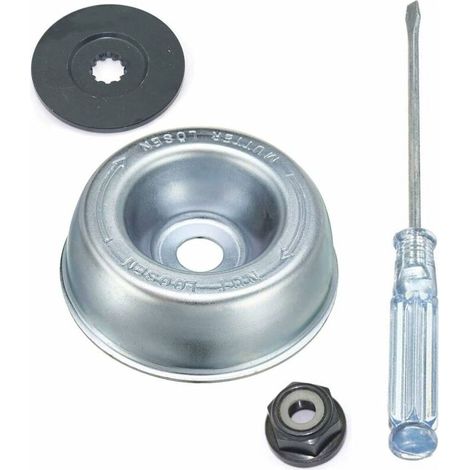Klingenadapter-Set für STIHL Freischneider (Anschlagscheibe, Sattelplatte, Flanschmutter, Wartungsschraubendreher) (1/5)