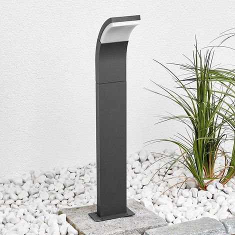 [GEBRAUCHT] B-Ware Lucande Wegeleuchte Gartenlampe Timm LED Pollerleuchte anthrazit 60cm IP54 440lm (1/2)
